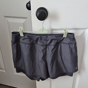 lululemon Athletica Charcoal Gray Women's Athletic Shorts